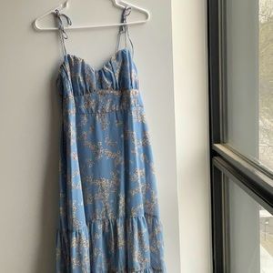 New with tag, light blue Princess Polly midi dress